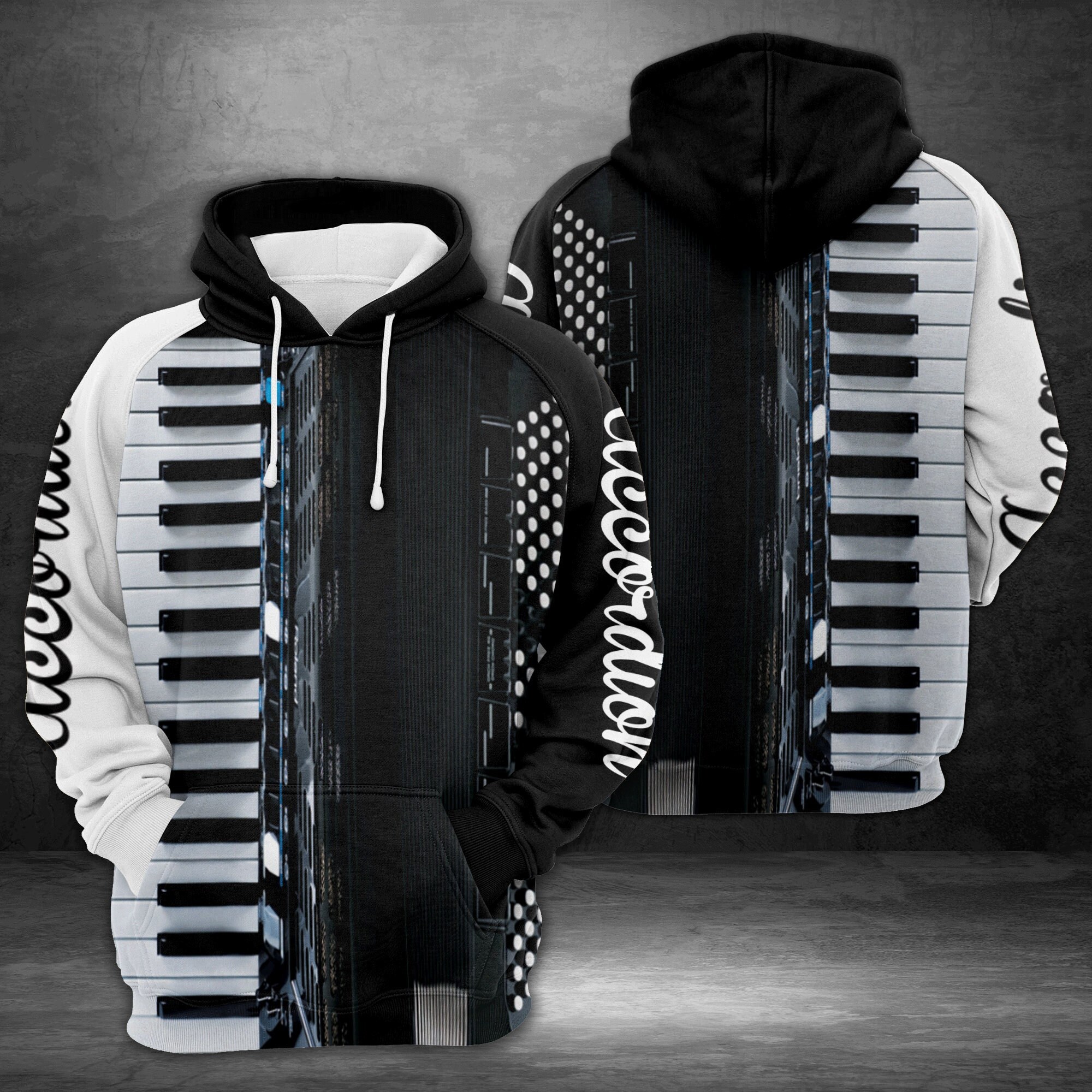 Novelty Accordion All Over Print Hoodie