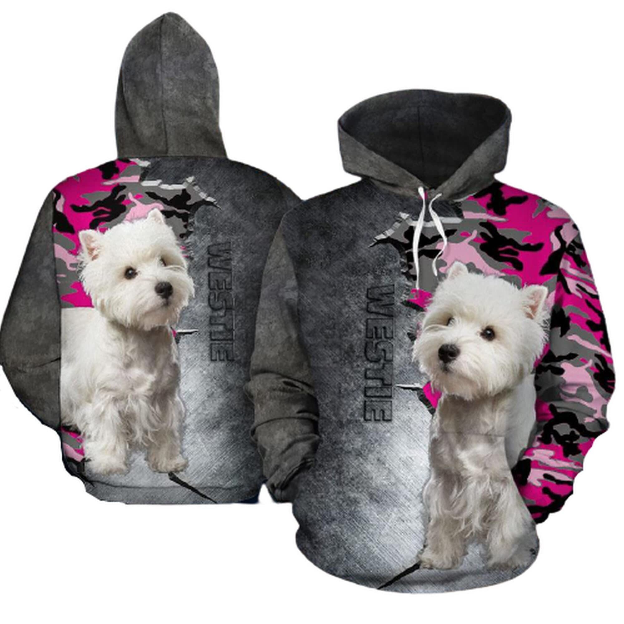 West Highland White Terrier All Over Print Hoodie